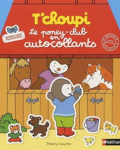 t'choupi poney-club autocollant