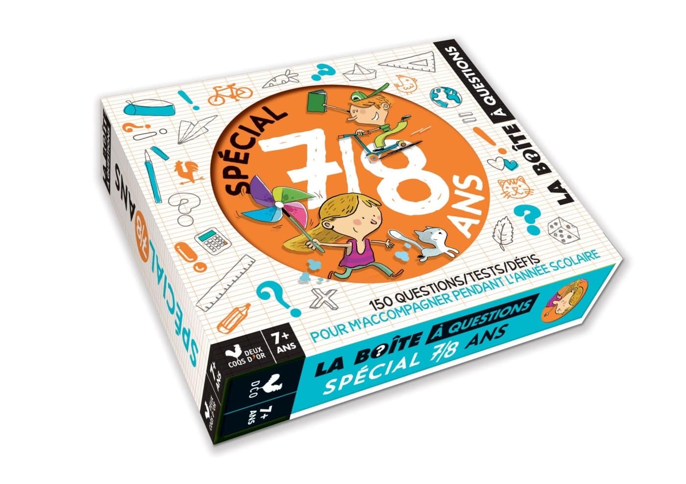 Spécial 7/8 ans - boîte avec cartes et livre - Mondial Kids