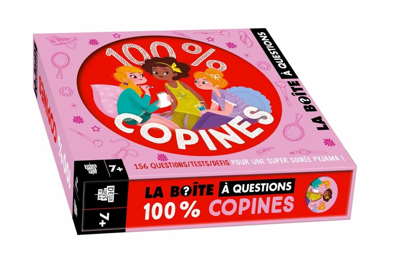 100% copines - boîte avec cartes et livre
