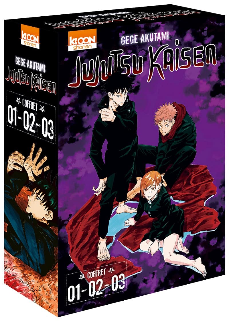 Coffret Jujutsu Kaisen vol. 1 à 3 - Mondial Kids