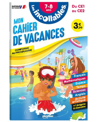 Les incollables - Cahier de vacances - Du CE1 au CE2 - 7-8 ans