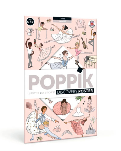 Poppik La danse: 1 poster + 64 stickers repositionnables