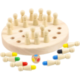 jeu dechecs en bois a memoire de forme pensee Montessori