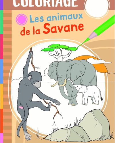 Les animaux de la savane - Coloriage