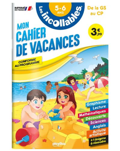 Cahier de vacances 2024 - Les incollables - Grande Section au CP - 5/6 ans