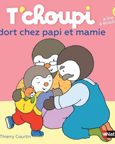 Livre T'choupi dort chez Papi et Mamie
