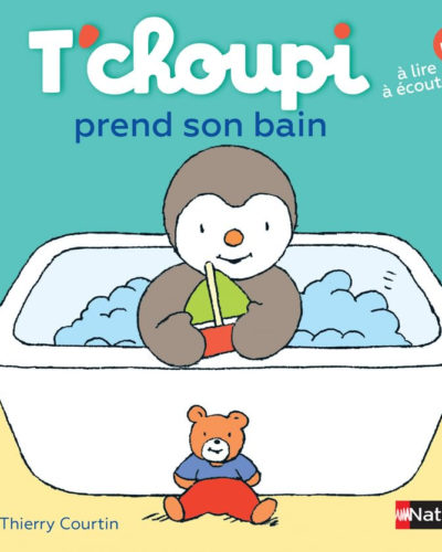 Livre T'choupi prend son bain
