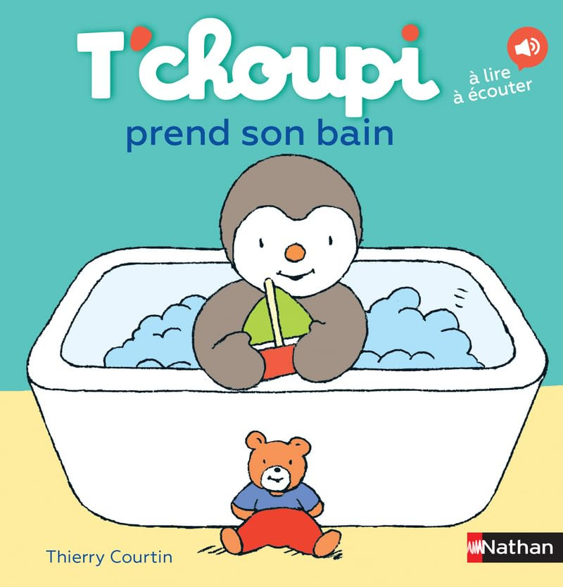 Livre T'choupi prend son bain Livre T'choupi prend son bain