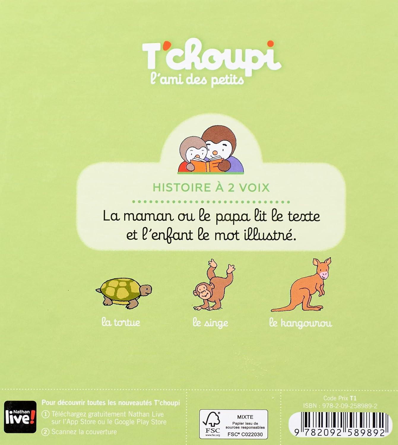 Livre T'choupi au zoo 2 Livre T'choupi au zoo