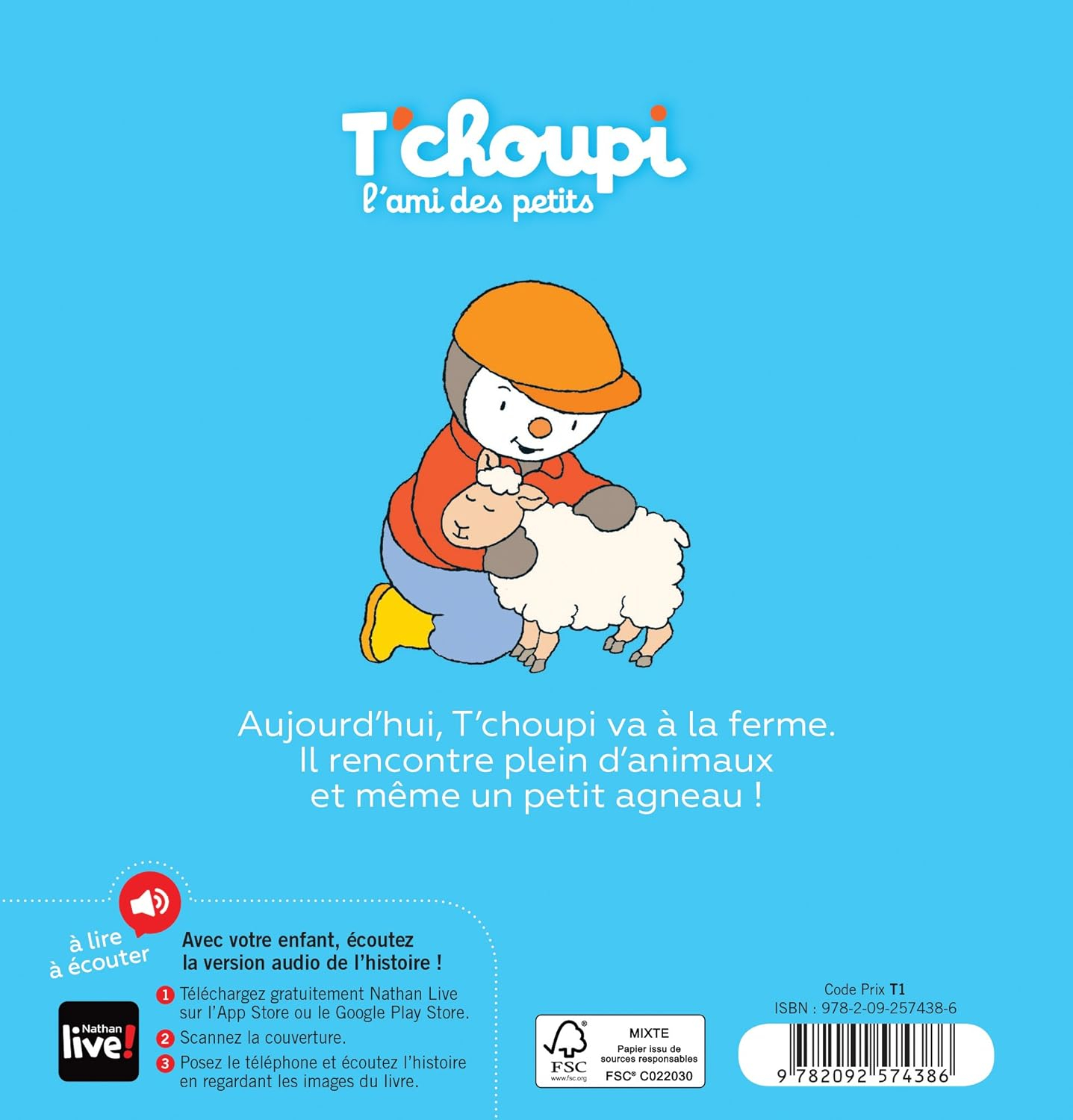 Livre T'choupi va à la ferme 2 Livre T'choupi va à la ferme