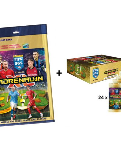 Panini FIFA 365 2025 Adrenalyn XL - 1 X Starter Pack + 1 X Display de 24 Booster