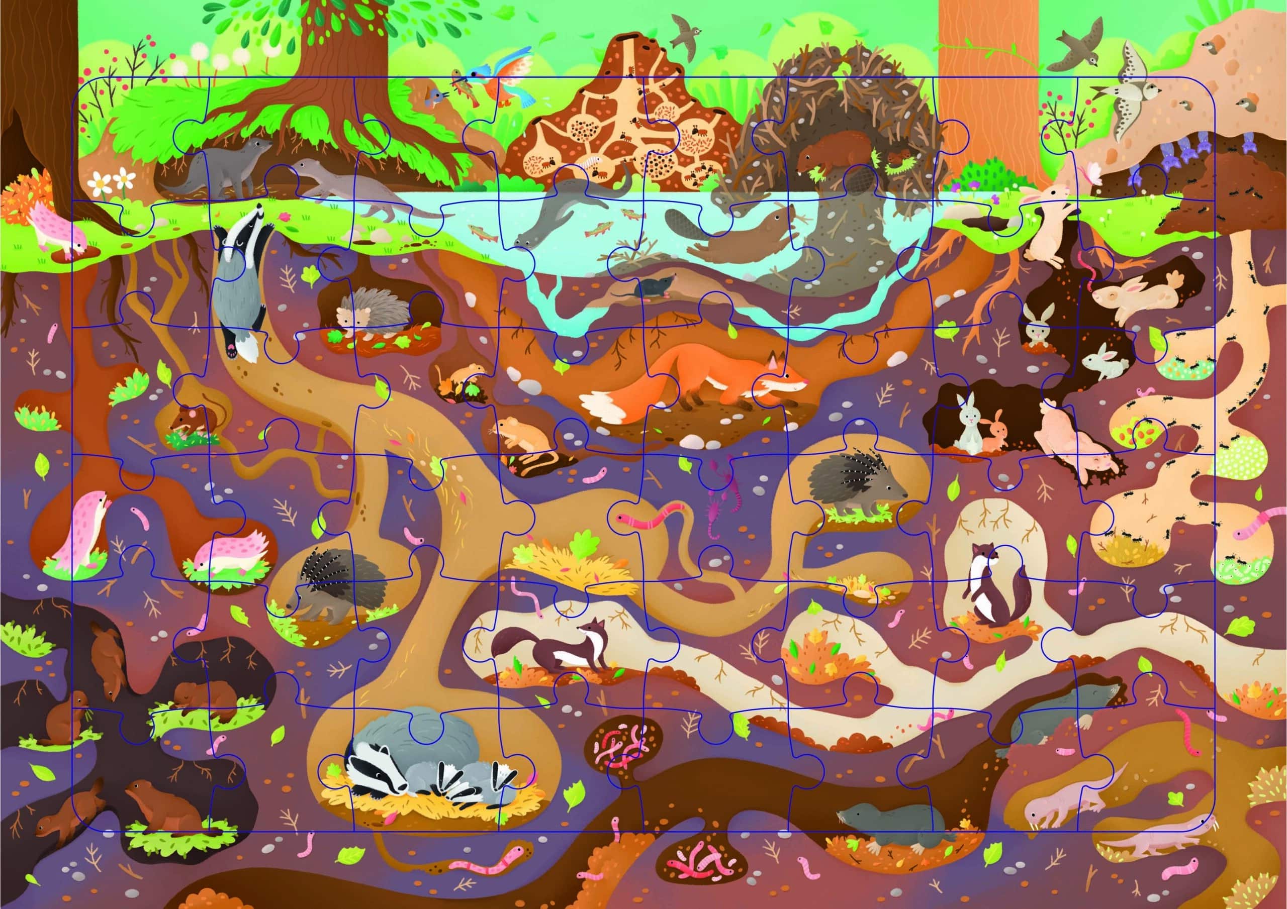 Sous la terre - Puzzle