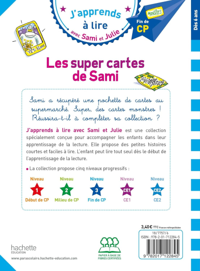 Sami et Julie CP niveau 3 Les super cartes de Sami 1 Sami et Julie CP niveau 3 Les super cartes de Sami
