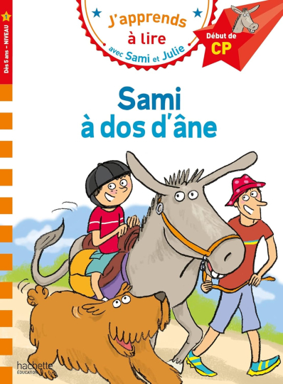 Sami et Julie CP Niveau 1 Sami à dos d'âne.jpg Sami et Julie CP Niveau 1 Sami à dos d'âne