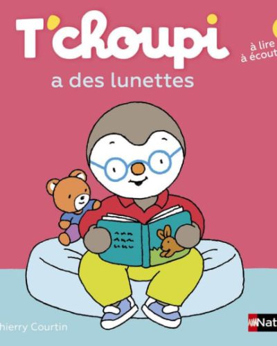 Livre T'choupi a des lunettes