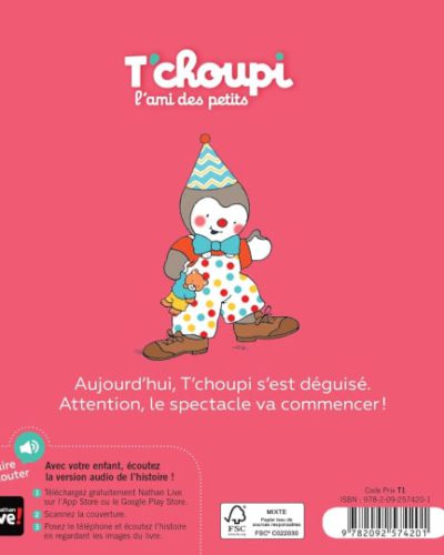 Livre T'choupi se déguise